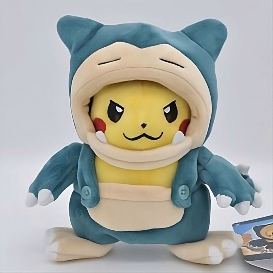 Peluche Pikachu Ronflex doux câlin enfant collection La compagnie de la peluche